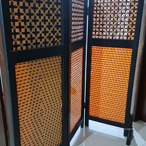 Sketsel Motif Rotan Sintetis 3.Pintu Panel Penyekat Dan Pemisah Ruangan