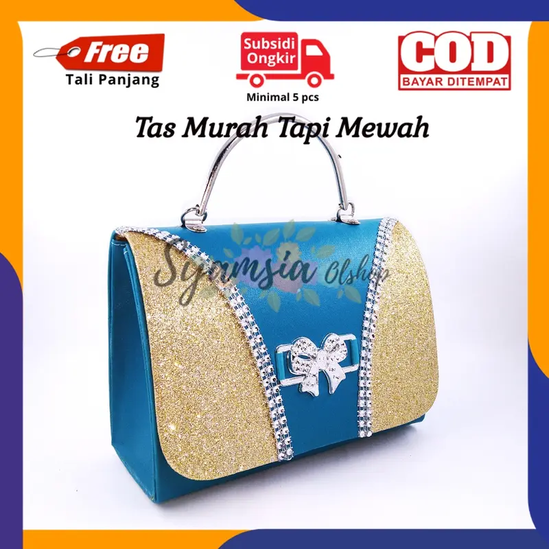 Tas Pesta Wanita Murah Mewah Elegan unik glitter Tas Tangan Pesta Wanita Terbaru Unik bisa COD 3