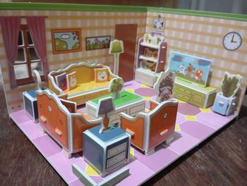 Product Review of Puzzle 3D Miniatur DIY Mainan craft 3D Mainan Edukasi Anak Jigsaw Besar Part 1 Seri Interior Rumah DIY Rumah House from h**7 1