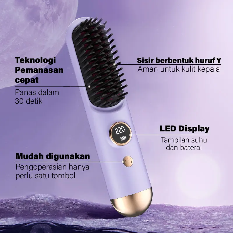 KZLY - Catokan Portable/Sisir catokan Rambut Portable 3