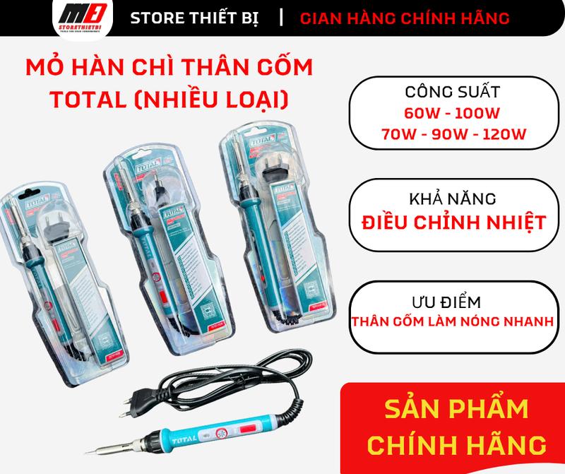 Mỏ Hàn Chì Thân Gốm Điều Chỉnh Nhiệt 70W - 120W Total Làm Nóng Nhanh