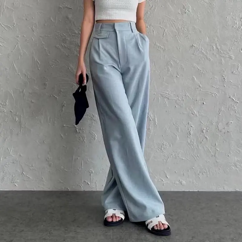[Lboss] ORO PANTS Loose pants trouser wanita Celana kulot wanita Panjang Karet Kantor Melar Fit Stretch