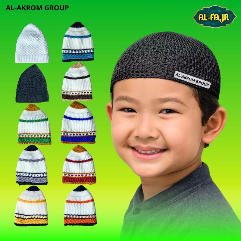 Peci Kopiah Topi Haji Rajut Anak/Bayi Muslim Untuk Usia 0-3 Tahun ...