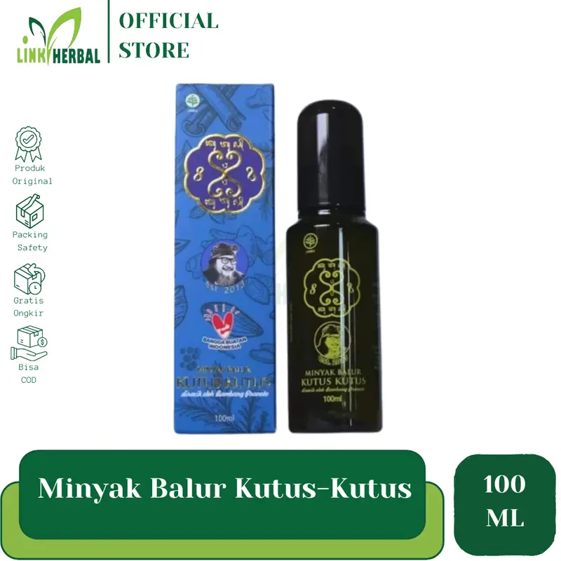 Kutus-Kutus Minyak Balur Tamba Waras Kemasan Baru Box Biru Isi 100ml I MKK AKSARA BALI 1