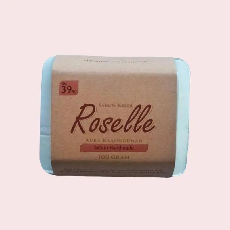MayKef Roselle Bloom – Prestige Kefir Soap | Artisan Handmade | Mencerah, Melembap & Anjal | Anti-Aging & Glowing | Sabun Natural Probiotik Untuk Kulit Lembut & Sihat untuk Kecantikan 0