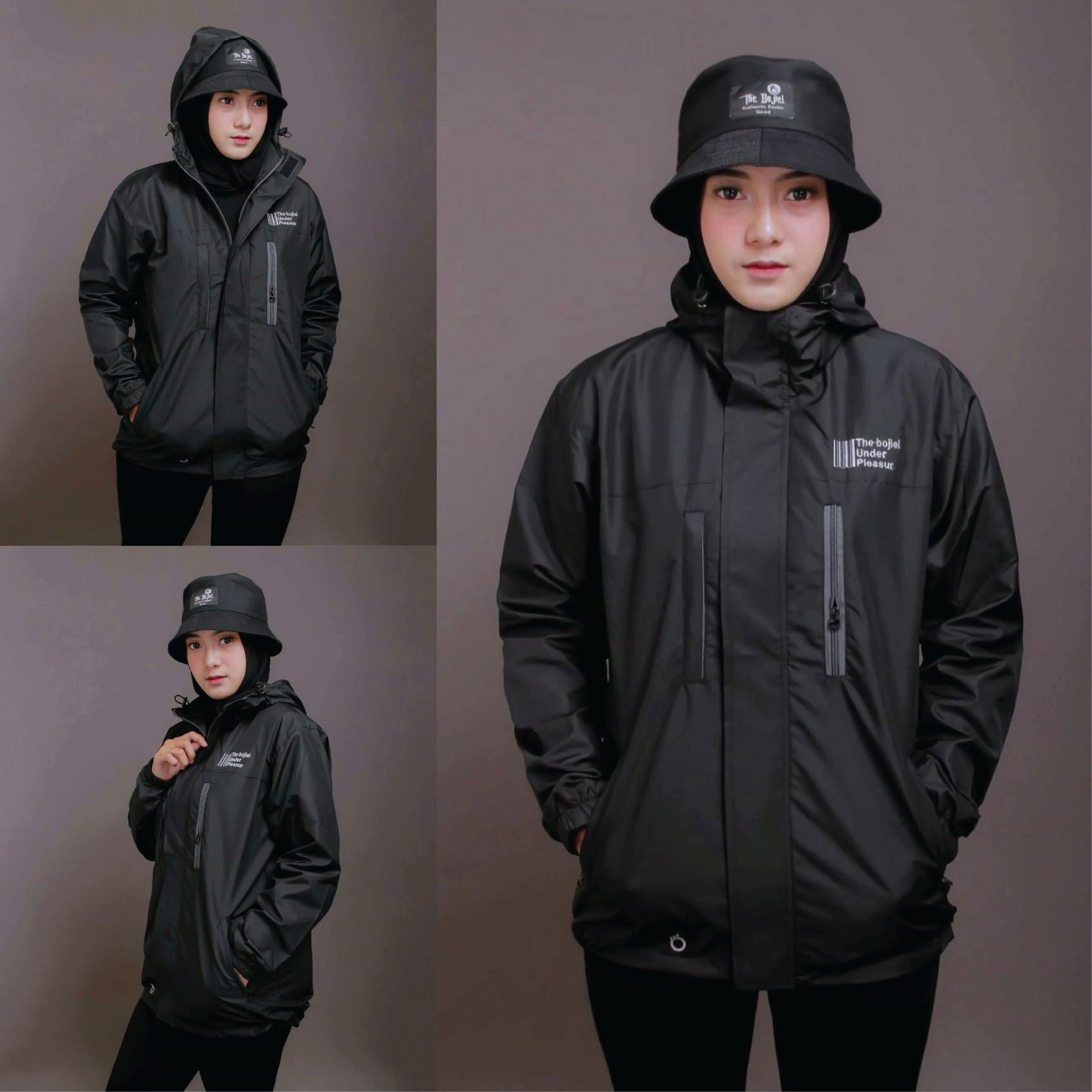 Jaket Parasut Wanita Pria Waterproof Under Pleasure Windbreaker Original Distro The Bojiel