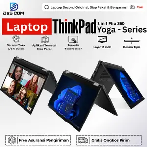 Laptop 2in1 Thinkpad YOGA Series Core i5/i7 Touchscreen | Ram 8GB / 16GB | SSD 256GB 512GB | Yoga L13 Yoga X13 Yoga X1 Yoga X390 Yoga X380 Yoga X370 Yoga L390 Yoga 11e Yoga 300e - Laptop Bergaransi | Berkualitas | Original Series | Mulus