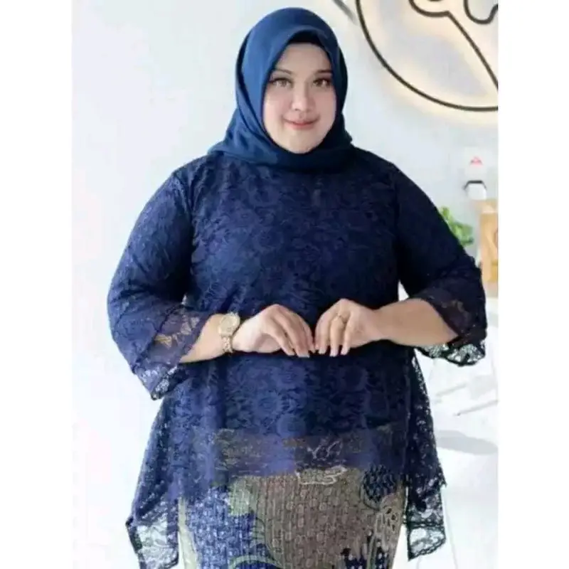 ATASAN KEBAYA RINJANI JUMBO, ATASAN KEBAYA BROKAT, ATASAN KEBAYA JUMBO, LD MAKSIMAL 130CM JUMBO, ATASAN BAJU KONDANGAN, ATASAN BAJU PESTA, ACARA2 ADAT, ACARA2 ELEGAN. Panjang 3