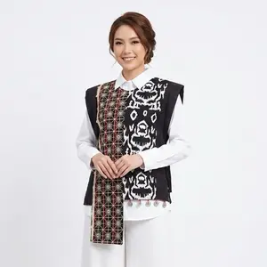 Vest Tapis Bordir Panjang Pendek