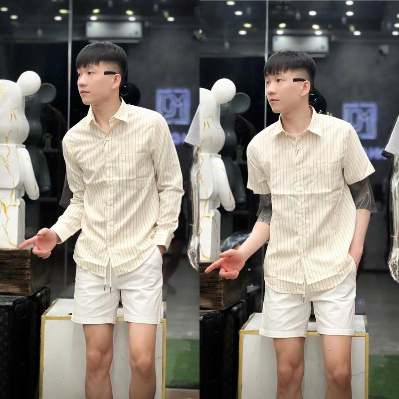 Áo sơ mi nam tay ngắn,dài .phối họa tiết BBR tạo nên phong cách trẻ  trung sp  giá rẻ cao cấp  của nhà NHT