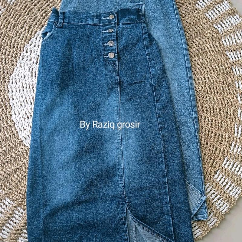 Rok Span Jeans Kancing Anak Perempuan Kekinian Fashion 2