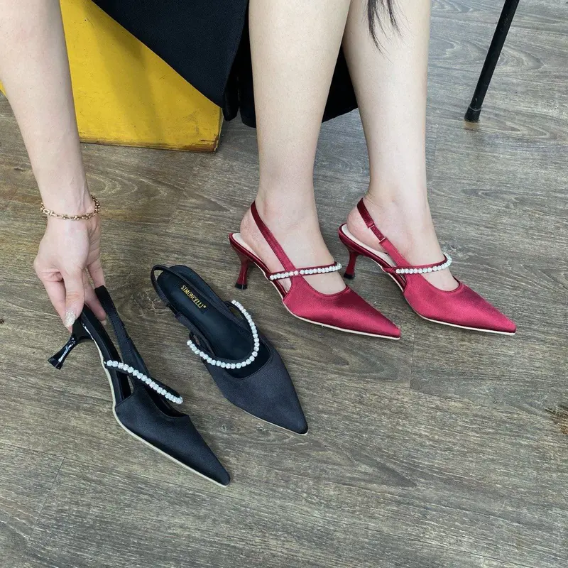 Simoncelli Sepatu Heels Wanita 5 Cm | Wedding Shoes | High Heels | Heels Tali Belakang 683-1 2