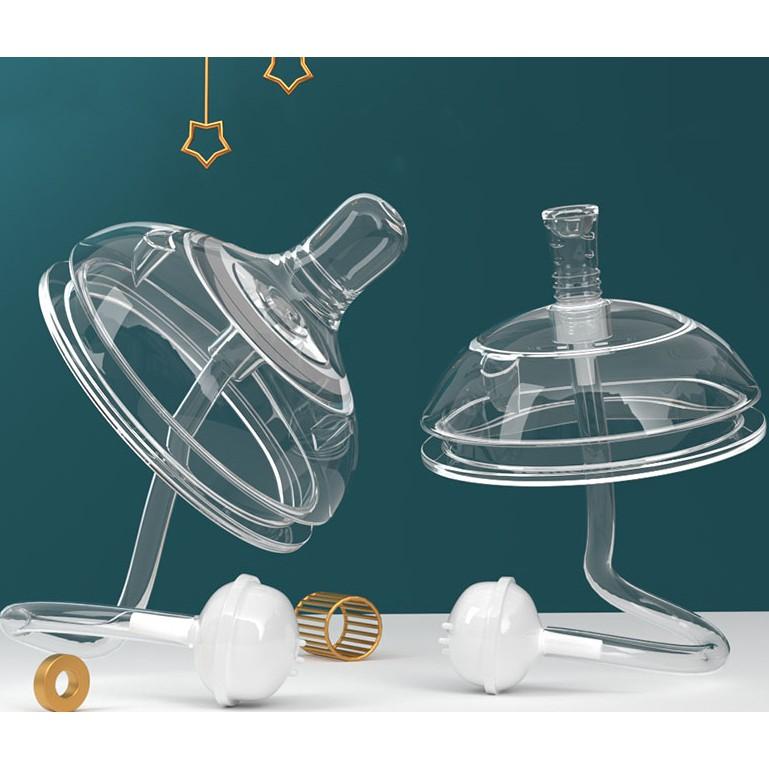 Comotomo-Bộ Ống Hút Uống Nước Thay Thế, Phụ Kiện Bình Sữa Silicon Cho Bé, Cổ Cực Rộng, 7CM 0