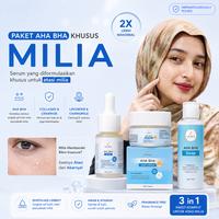 Gambar PAKET 3IN1 KHUSUS MILIA SYRINGOMA Paket 3in1 AHA BHA Serum + Night Cream + Sabun Milia Leika Skincare yang di formulasikan khusus untuk mengatasi milia serum cream Leika Skincare Serum Milia AHA BHA Leika Skincare Eksfoliasi BPOM Milia Collagen Ceramide - Serum AHA BHA dari LeikaBeautyCenter_NEW Kota Cirebon 1 Tokopedia