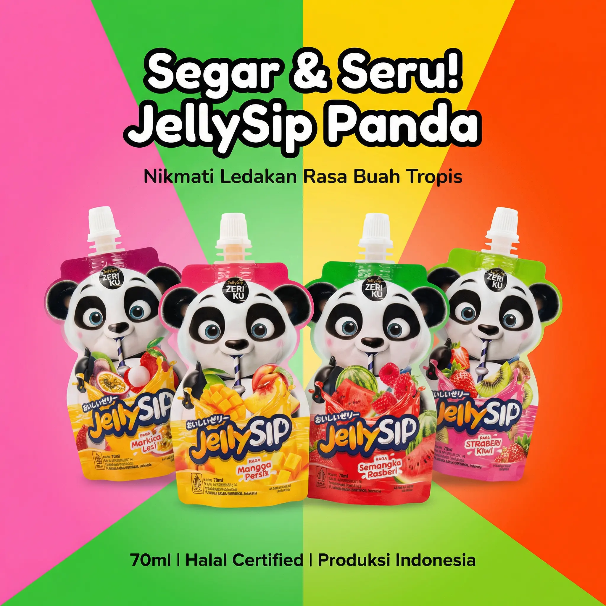 [COD][HALAL] KONJAC Jelly Sip Mix 10 Pcs - Camilan Diet Rendah Kalori & Kaya Serat. Snack Sehat Viral Untuk Teman Nonton & Kerja!