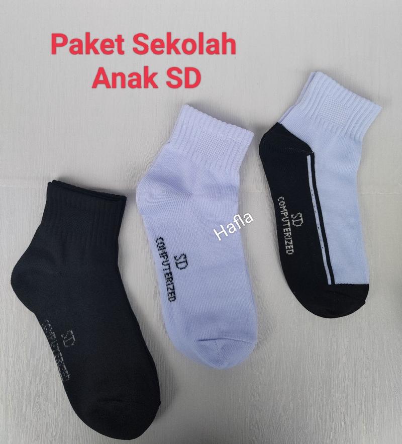 Product Introduction of (Pilih Warna)3 Pasang Kaos Kaki Sekolah Anak SD Putih Hitam Katun Tebal Halus Fashion 22
