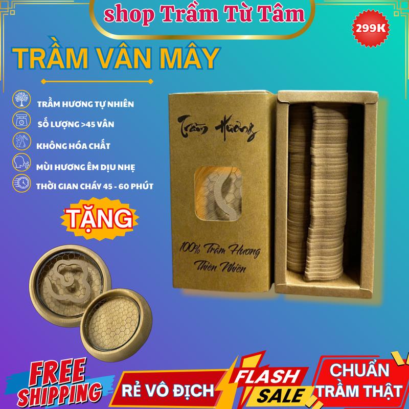 [ CHUẨN TRẦM HƯƠNG] Trầm Hương Vân Mây - Tông Mùi nhẹ nhàng - TẶNG Kèm Lư Lưới Tổ Ong [TRẦM TỪ TÂM]  Dầu Thơm Phòng Dầu Thơm - Nước Hoa