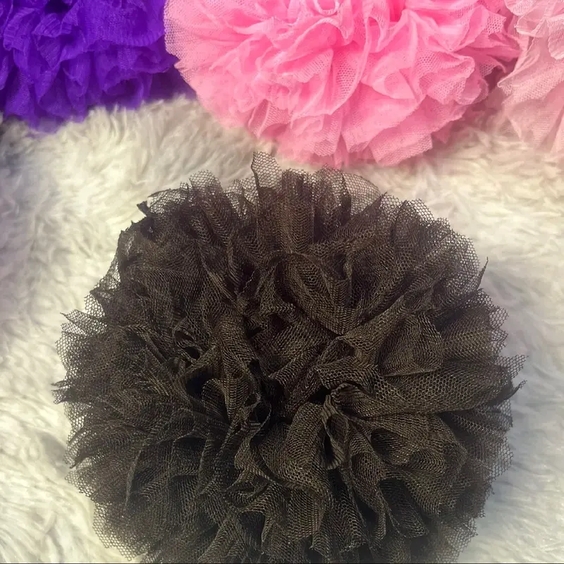 Special PROMO CEPOL HIJAB VIRAL EXTRA VOLUME Penambah Volum jilbab/ Ikat rambut tile scrunchie tulle cepolan JUMBO 3