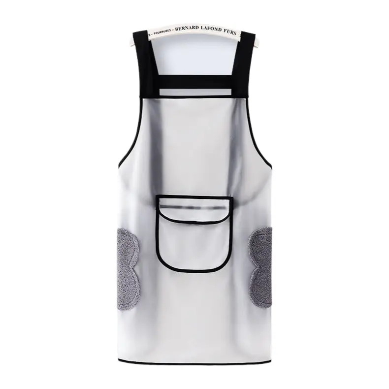 Waterproof, Oil-Proof, Stain-Proof and Wash-Free TPU Women's Apron Kitchen Household Overclothes Cooking Stain-Resistant Male Apron