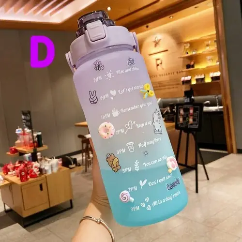 Botol Minum 2 Liter Botol Minum Viral / Botol Pelangi Motivasi 3