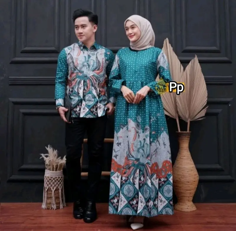 Gamis Batik Couple Baju Batik Pasangan Harga Sepasang 5