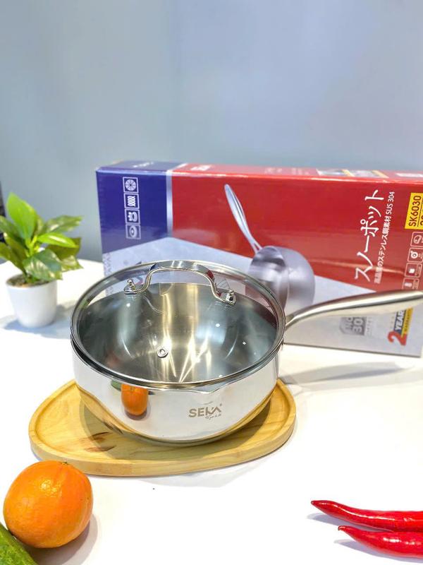 VUA RẺ CHẢO INOX SEKA Dùng Cho Mọi Loại Bếp Bếp Từ Bếp Hồng Ngoại Bếp Gas - Bảo hành 12 tháng chính hãng