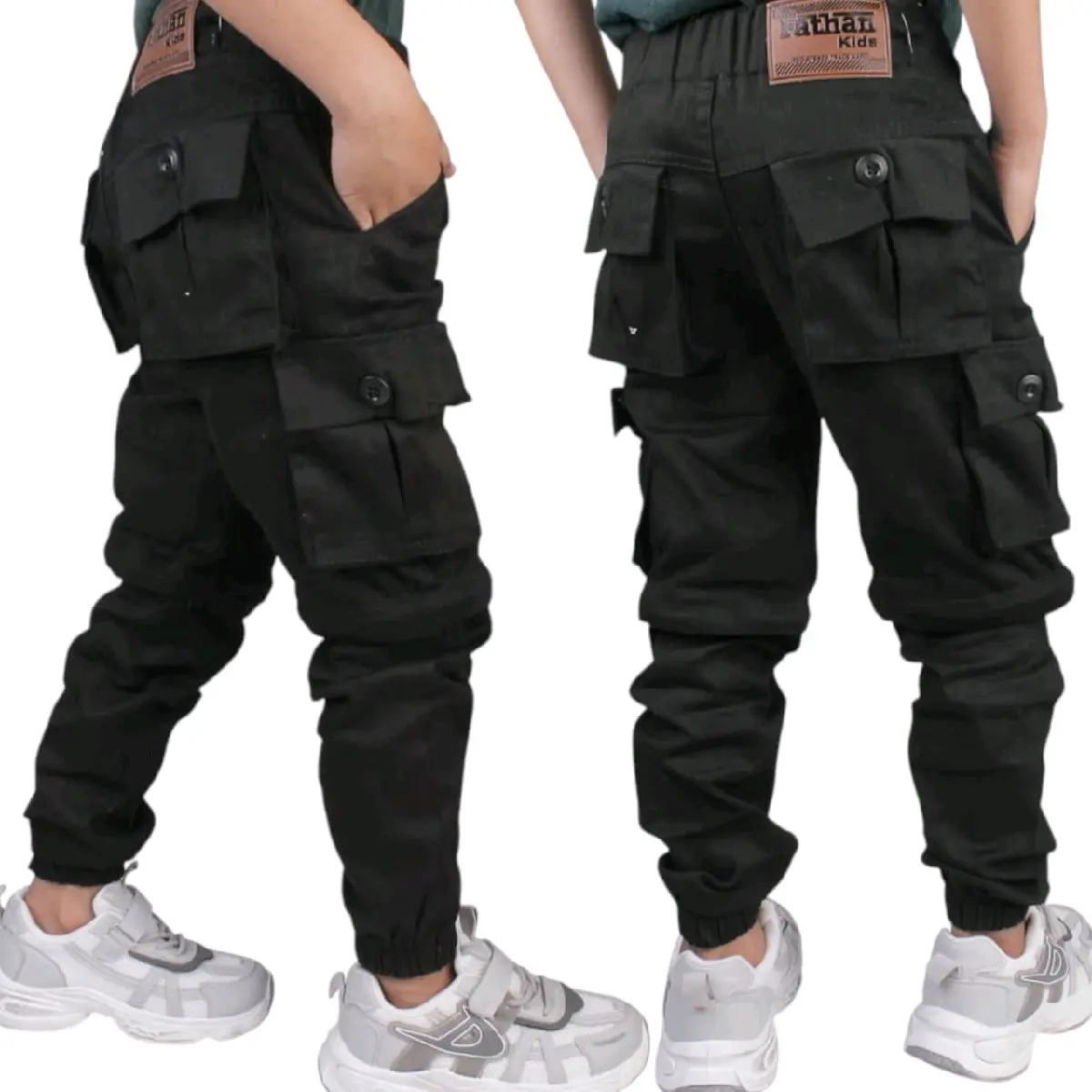 3-14tahun celana panjang jogger cargo 2in anak laki laki premium bahan strech tebal adem Fashion celana chinos anak laki laki