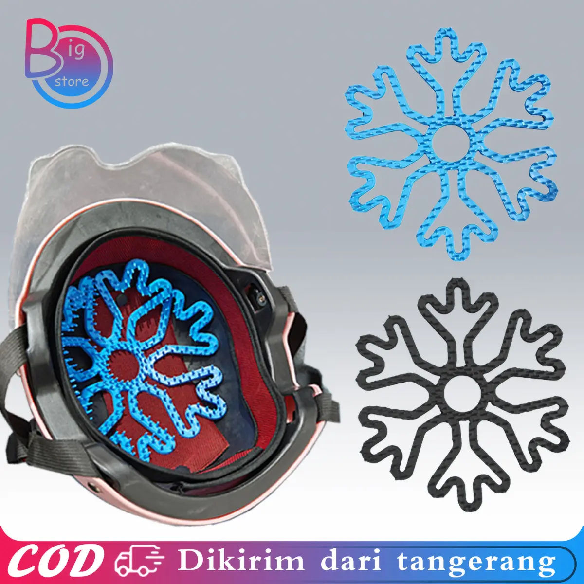 Isi 2pcs Helm Motor Dalam Bantalan Silikon Helmet Liner Pad Helm Sepeda Anti-Tekanan Transpirasi