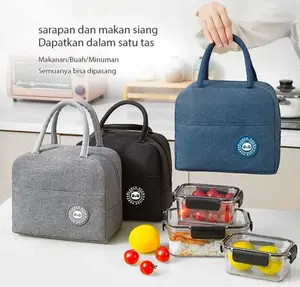 Tas Bekal Makan Siang / Lunch Bag Thermal Bag Cooler Bag Tas Bekal Cantik Tas Bontot Sekolah