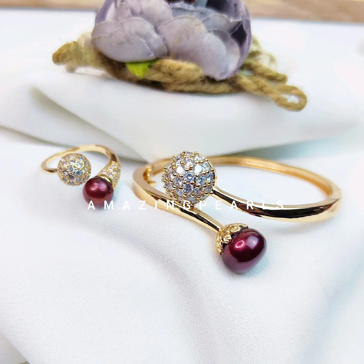 [CO ETALASE INI BONUZZ ANTING MUTIARA!!] BESTSELLER GELANG MUTIARA DAN CINCIN SEPAKET DAPAT SERTIFIKAT