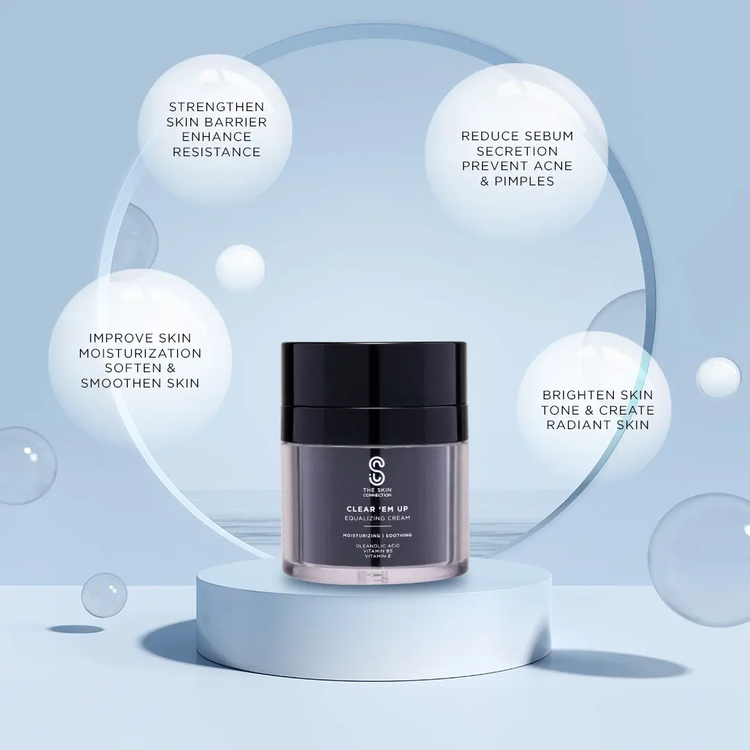 The Skin Connection Clear Em Up Equalizing cream for oily combination skin Gel Moisture
