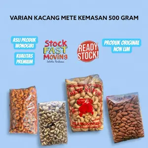 KACANG METE ANEKA RASA 500 GRAM Mede Food Snacks Goreng Snacks Goreng organik  kacang-kacangan Cemilan