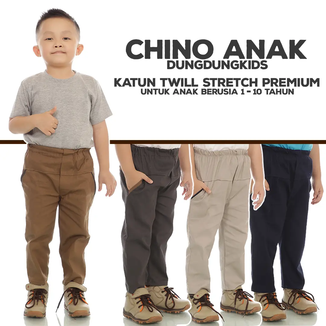 Dungdungkids Celana Chino Anak Cowok 1 - 10 Tahun