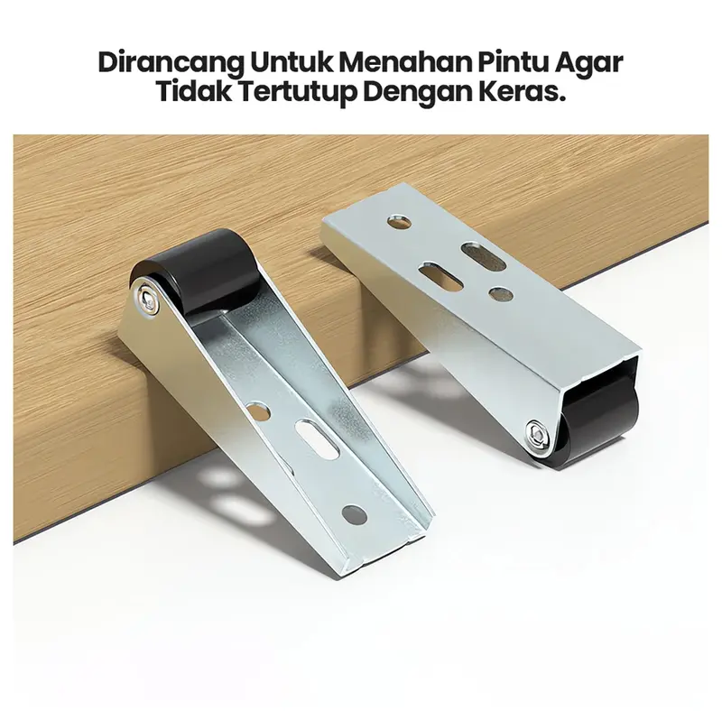 Roda Pintu Geser Universal / Roda Penopang Penahan Bawah Pintu Meja Portable Roller Sliding Door Bottom Wheel 2