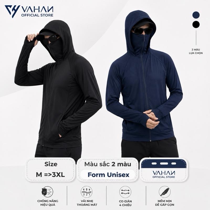 VAHAN-Áo Chống Nắng Unisex Cao Cấp, Vải Co Giãn 2 Chiều Mềm Mịn Thoáng Mát, Chống Tia UV Hiệu Quả