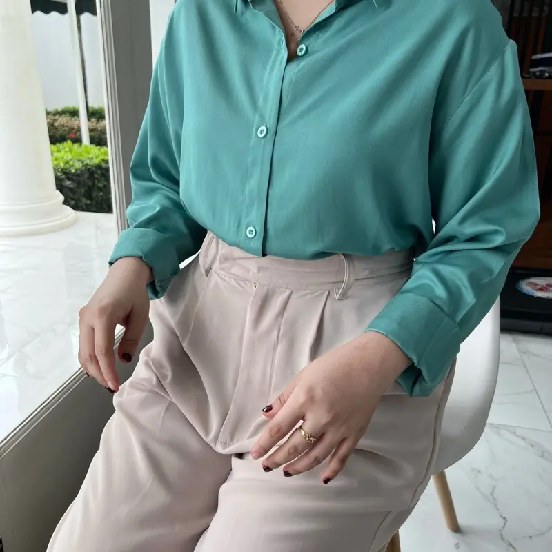 KEMEJA POLOS RAYON TWIL Baju atasan 8