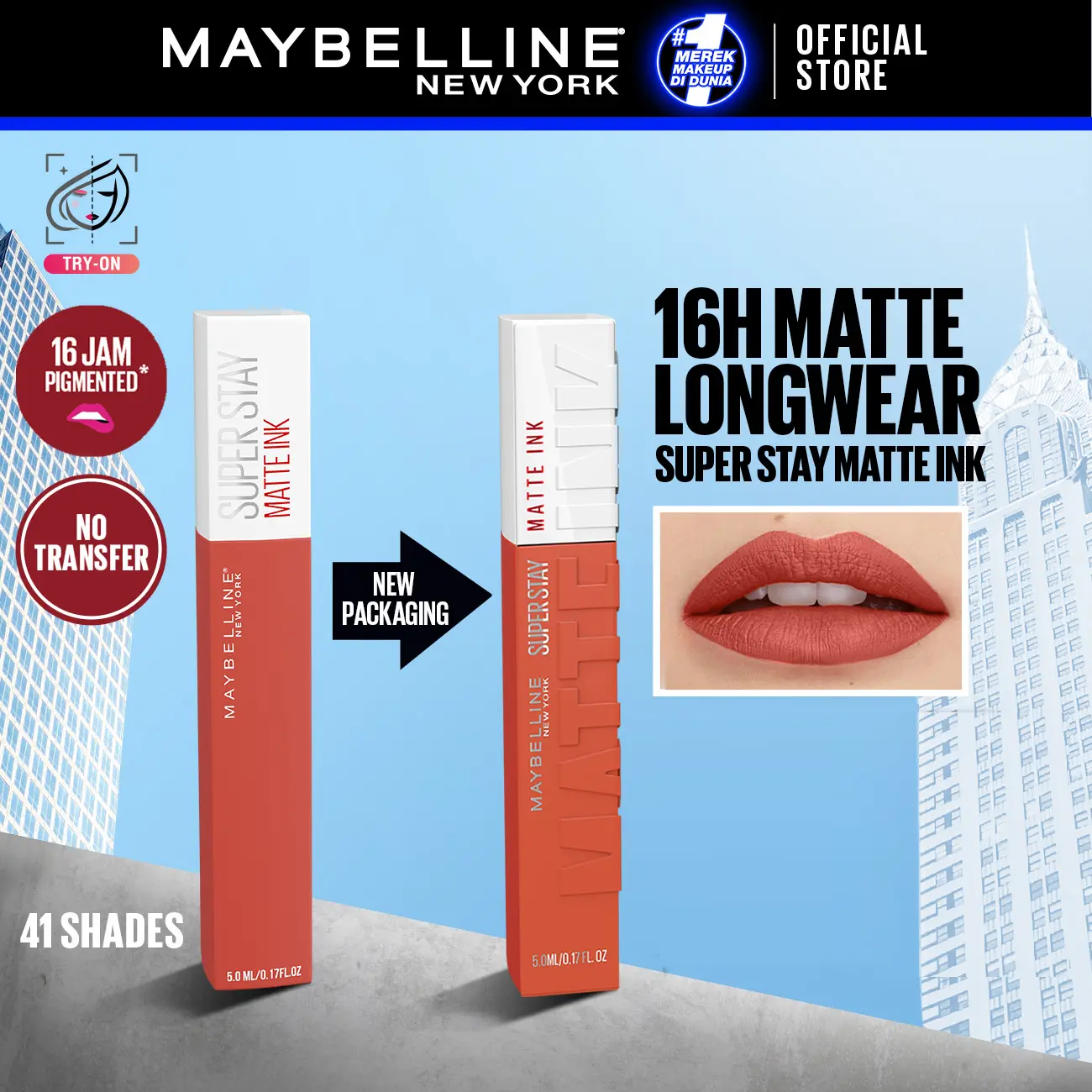 [SBD DEALS] MAYBELLINE Superstay Matte Ink Liquid Long Lasting Waterproof Matte Lipstick Lipcream Make Up Transferproof Tahan 16 Jam
