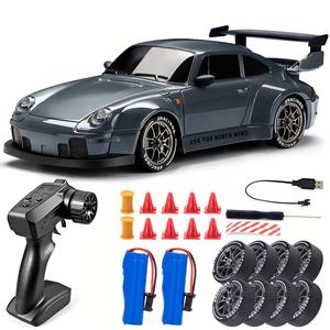 1:24スケール 4WD リモコンドリフトカー 2.4GHz 高速ドリフト＆LEDライト付き、子供向けギフト6歳以上