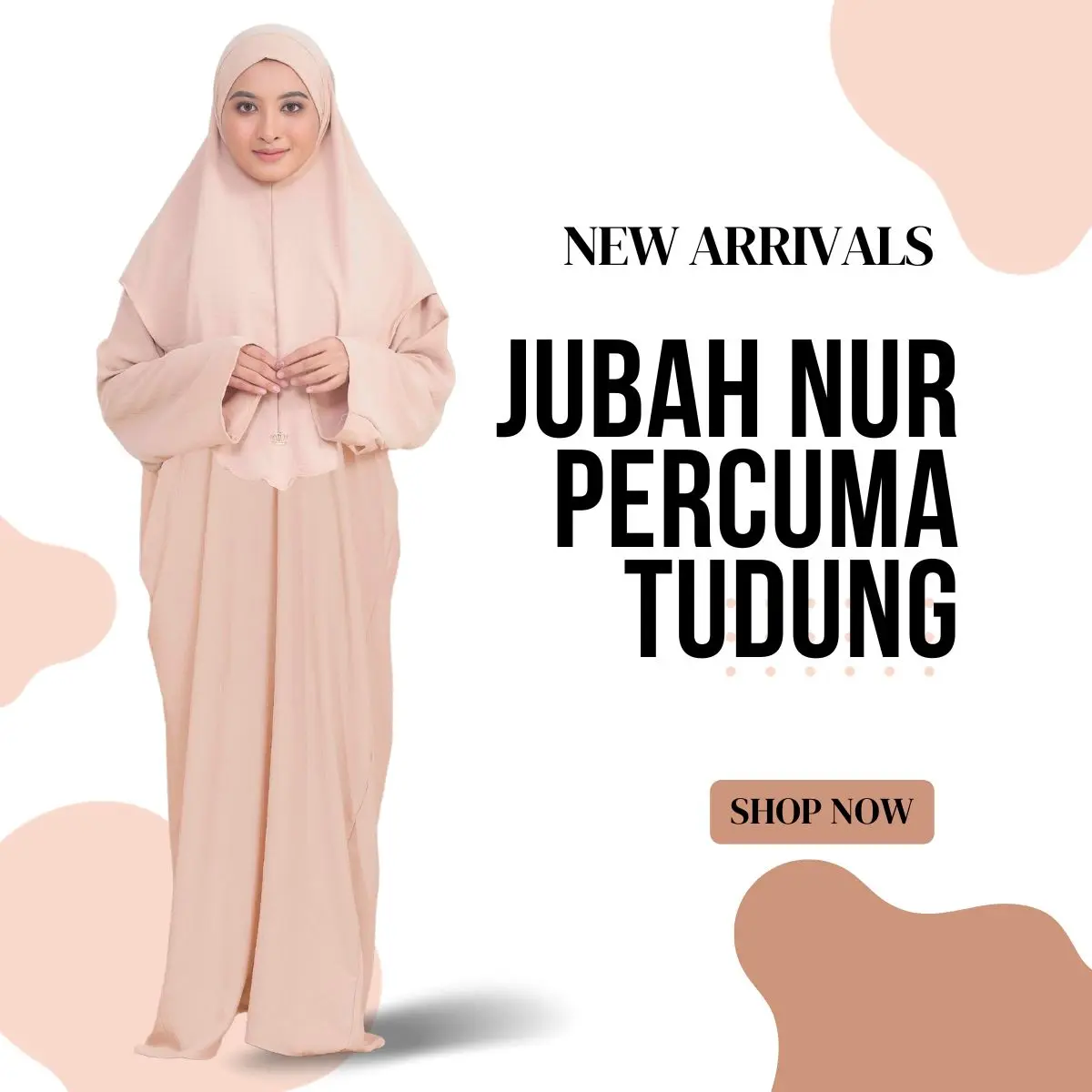 Set Khimar (Jubah Free Khimar) Women Wanita Muslimah