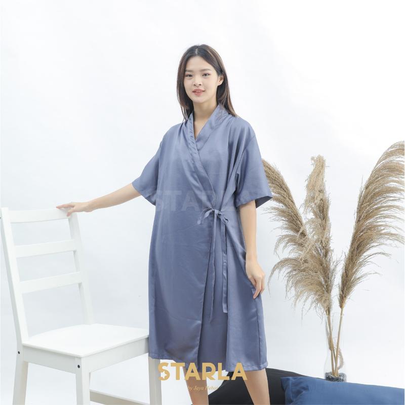 Kimono Baju Tidur Wanita Dewasa Bath Robes Silk Satin Jumbo Heidi Starla 3