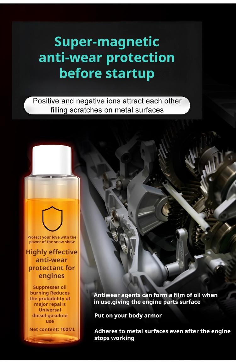 Engine Oil Antiwear Protector High Efficiency Additive Antiwear Agent Noise Suppressor Strong Cure