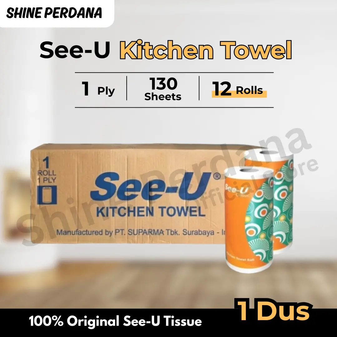 MURAH | 1 DUS Tisu Kitchen Towel SeeU | Isi 12 Rolls | Harga Pabrik