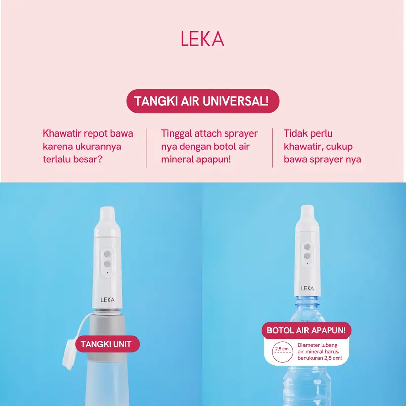 LEKA SP335 Pipi Sprayer - Bidet Portable Toilet Rechargeable Travel 3
