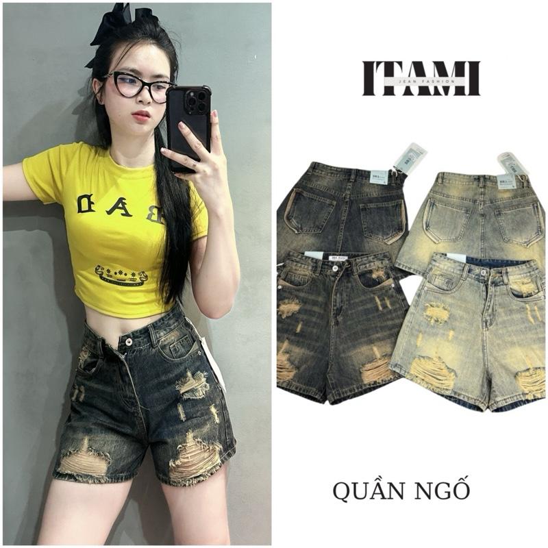 [819-820]S-2Xl QUẦN JEAN NGỐ NỮ TÚI KIỂU LƯNG CAO KHÔNG CO GIÃN -ITAMI