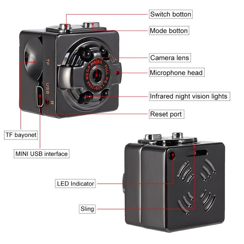 Product Introduction of Camera Mini, Secret Sq8, Kích Thước Nhỏ (1080P HD), Camera Video Thông Minh Siêu Nhỏ Tầm Nhìn Ban Đêm, Camera DVR Không Dây Chuyển Động, Máy Ghi Âm 43