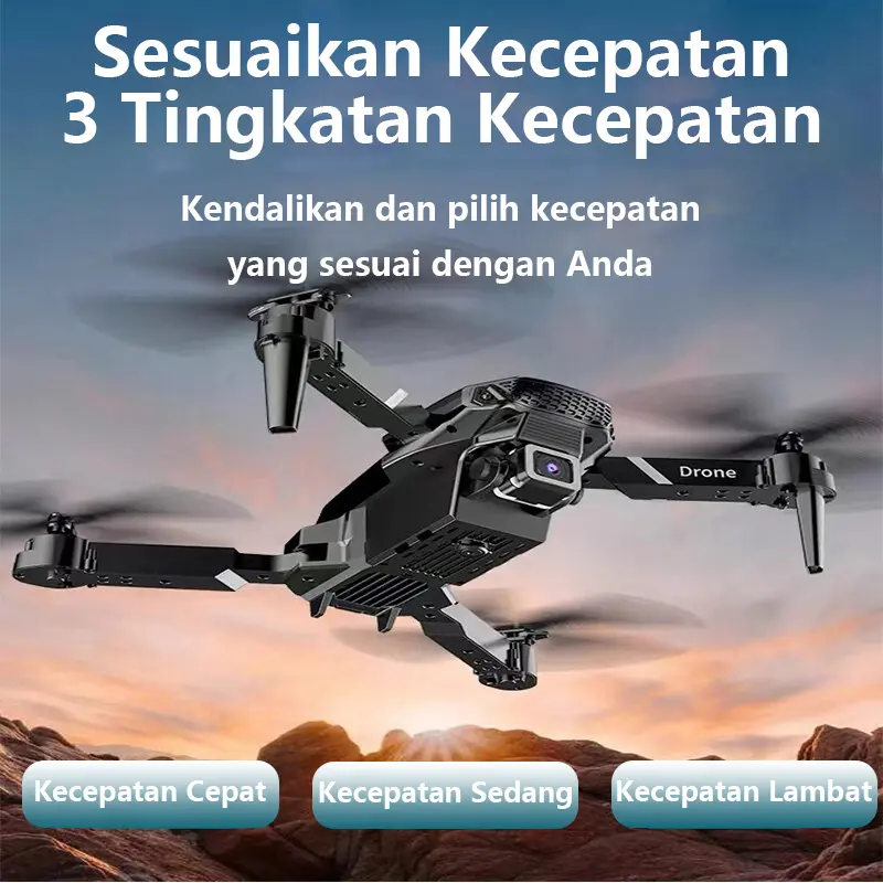 4K Drone E88 Pro Shot Camera Quadcopter Shoot Murah Original Indoor Outdoor Drone Pro Mini RC 4K HD Camera -D2 Kamera Wifi Accessories 3