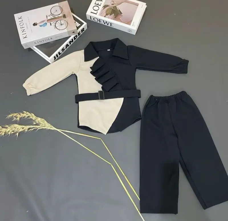 SETELAN ANAK PEREMPUAN TERBARU KOREANSTYLE FREE BELT 2-10 TAHUN 2