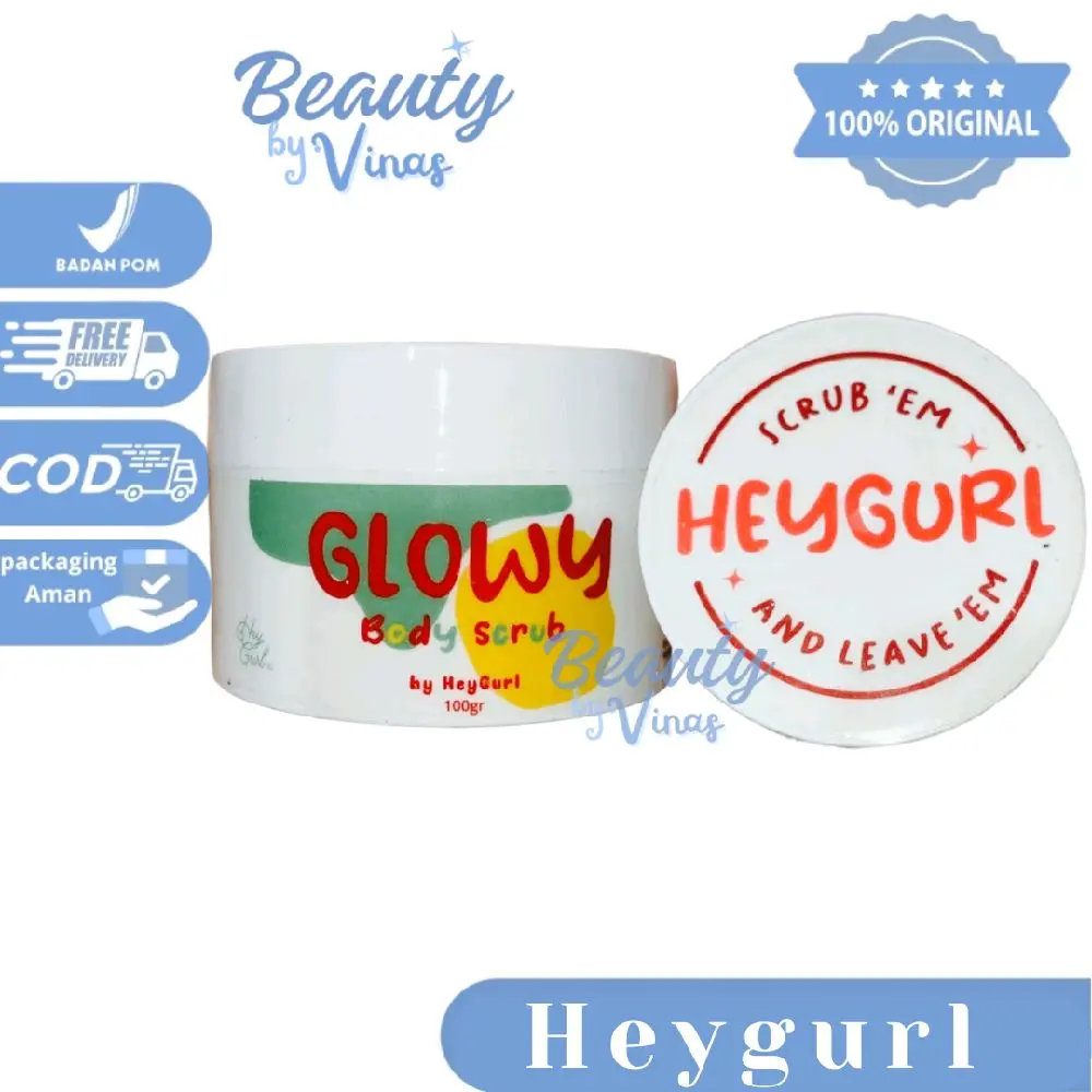 HEYGURL Body Scrub Badan Penghilang Daki Pencerah Badah 5X Lebih Efektif Vitamin C (BPOM)