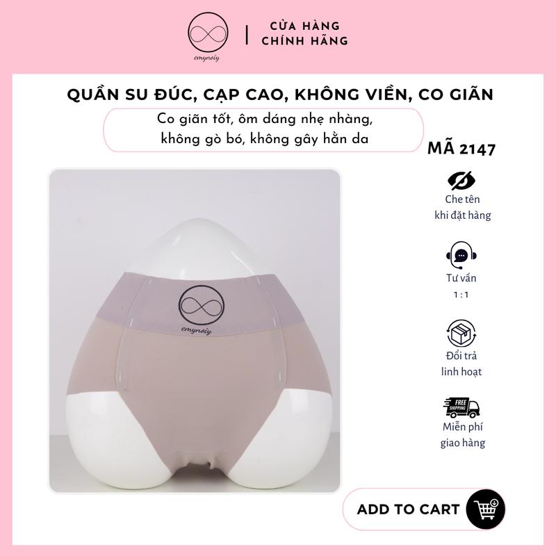 Mã 2147 Set 5 quần lót nữ bigsize su lạnh không lộ viền cạp cao ôm bụng thoáng mát co giãn