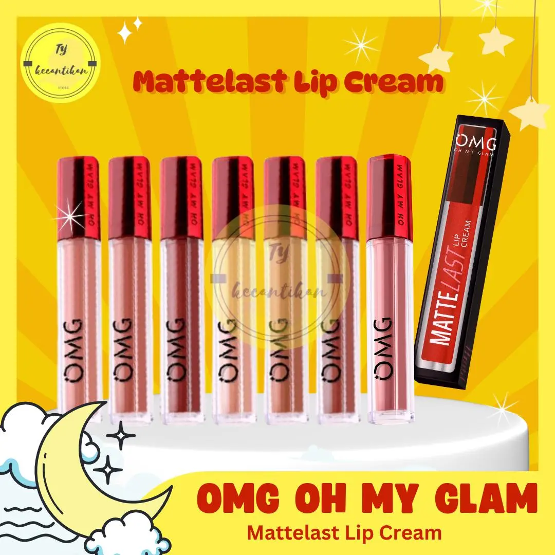 OMG Oh My Glam Matte Kiss Lip Cream 3.5g | Lipstik | Lip Cream omg lipstik
